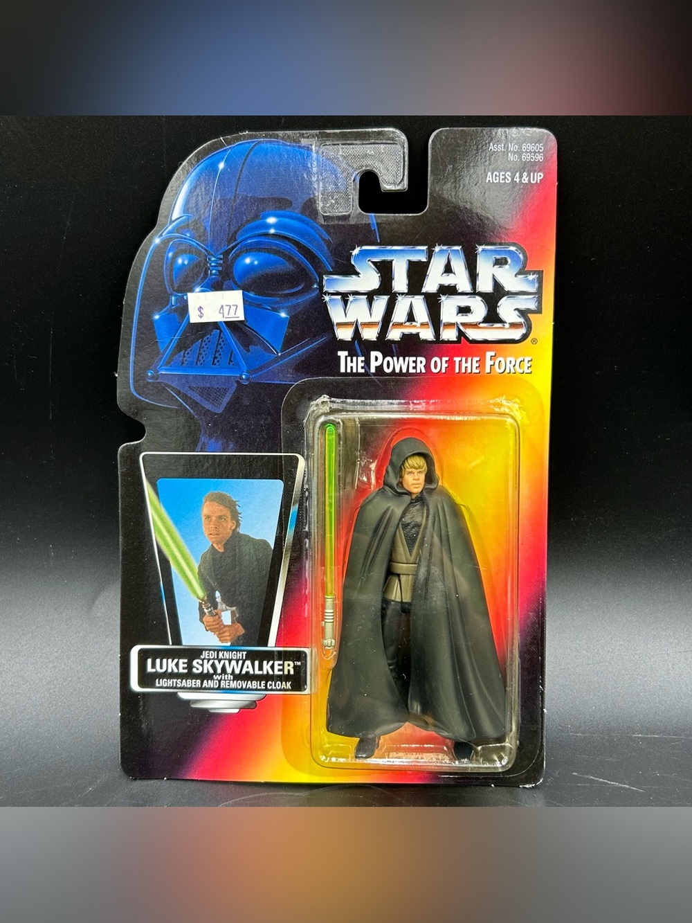 1996 Kenner Star Wars POTF Jedi Knight Luke Skywalker Sealed Red Card
